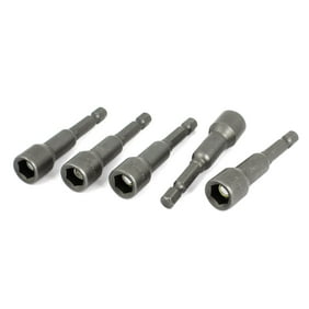 uxcell 8mm Nut Driver 2.5 Inch Length 1//4 Quick-Change Hex Shank Slotted Drill Bit Socket Wrench Tool